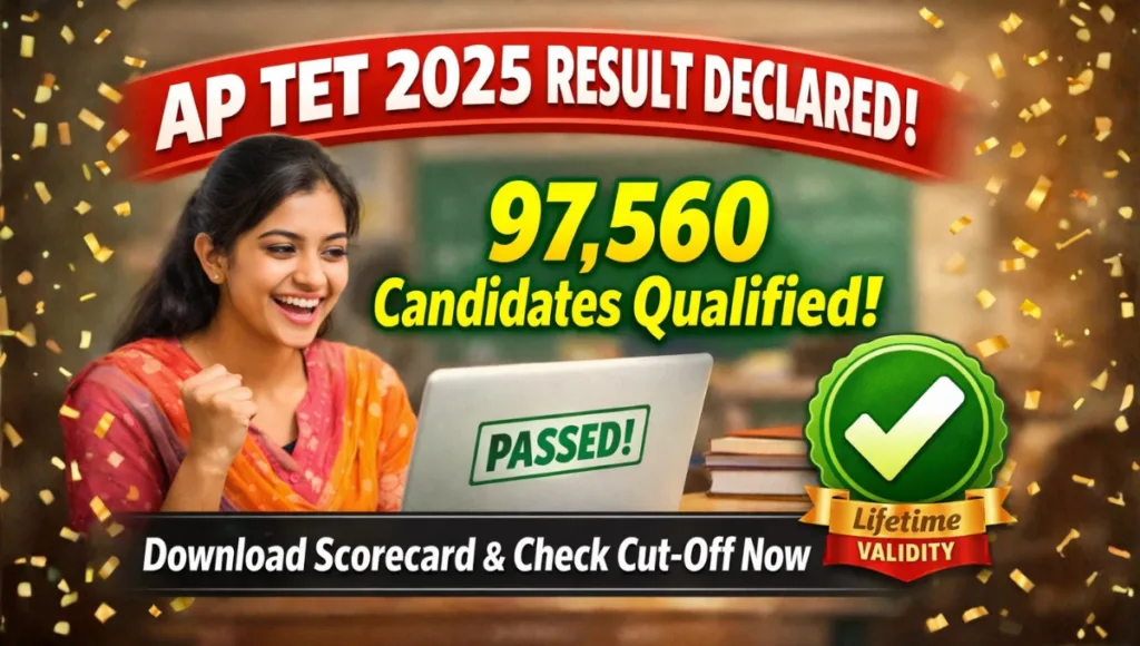 AP TET 2025 Result Declared on January 9: Download Scorecard, Check Category-Wise Qualifying Marks and Pass Status
