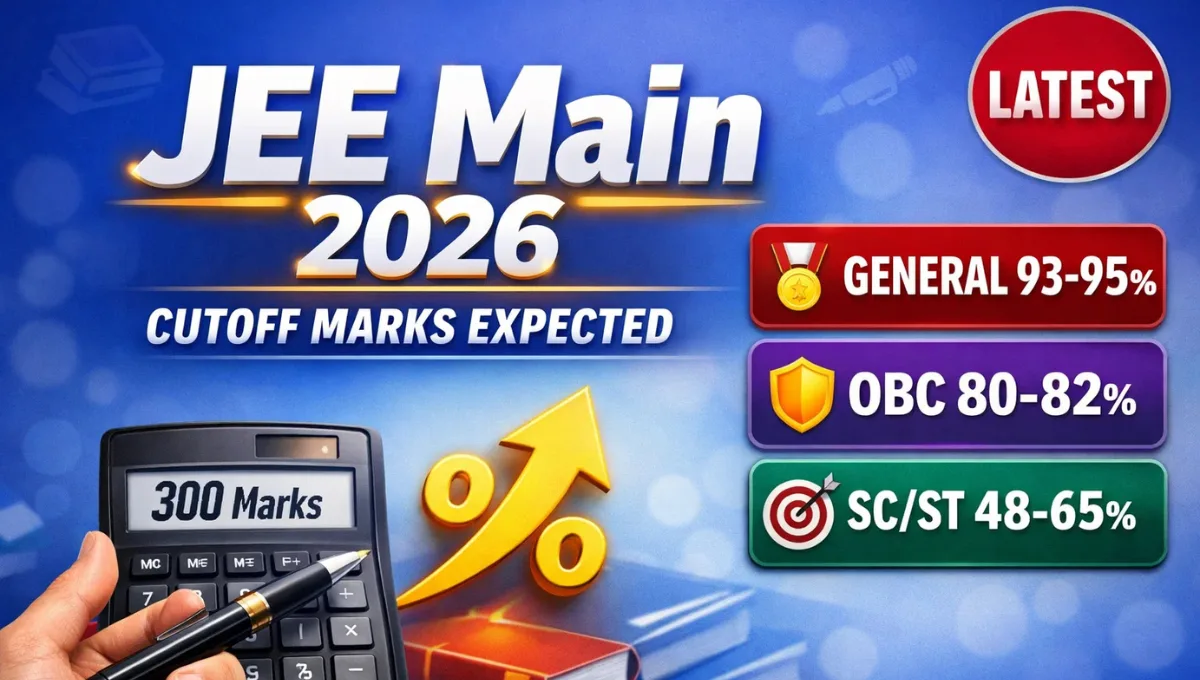 JEE Main 2026 Expected Cut-Off Marks for General, OBC, SC and ST Categories: Complete Guide