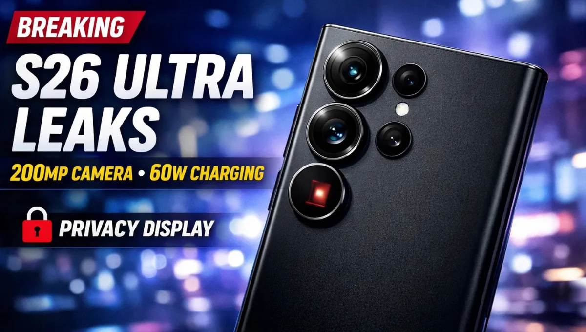 Samsung Galaxy S26 Ultra Leaks: Design, Camera Upgrades and Launch Details