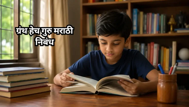 ग्रंथ हेच गुरु मराठी निबंध
